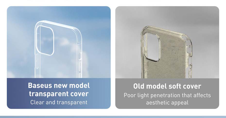 Baseus Phone Case For iPhone 12 mini Cover Clear Soft TPU Transparent Case For iPhone 11 Pro Xs Max X XR Case The Clothing Company Sydney