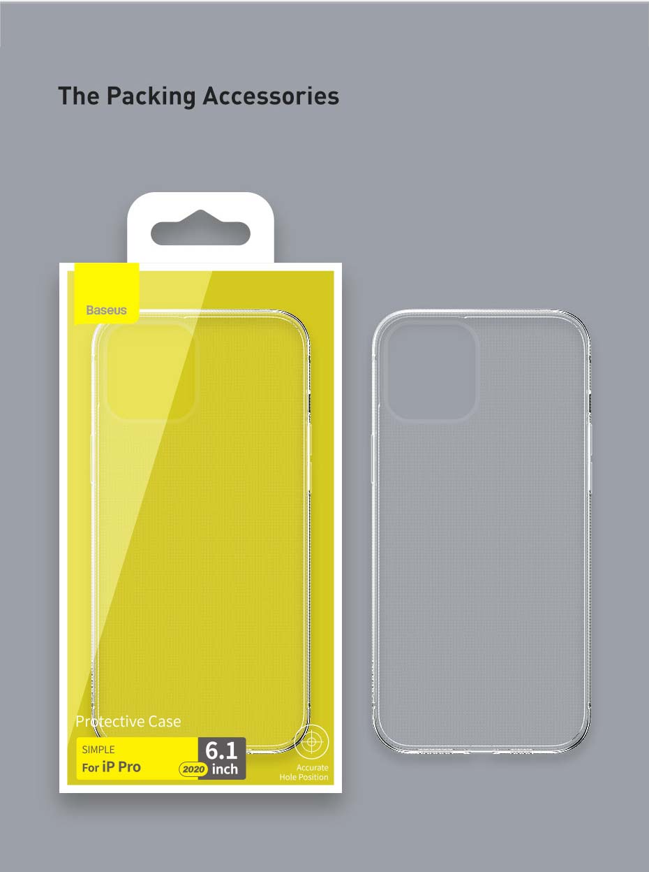 Baseus Phone Case For iPhone 12 mini Cover Clear Soft TPU Transparent Case For iPhone 11 Pro Xs Max X XR Case The Clothing Company Sydney