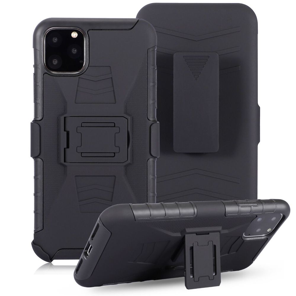 3 in 1 Armour Shockproof Case For iPhone 12 mini 11 Pro MAX XS XR X 6s 7 8 Plus Cases Belt Clip Full Protection Cover The Clothing Company Sydney