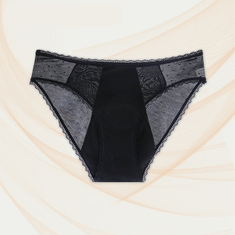 4-Layer Sexy Lace Leakproof Menstrual Panties New Breathable Fast Absorbent Underwear Womens Menstrual Briefs plus size lingerie The Clothing Company Sydney