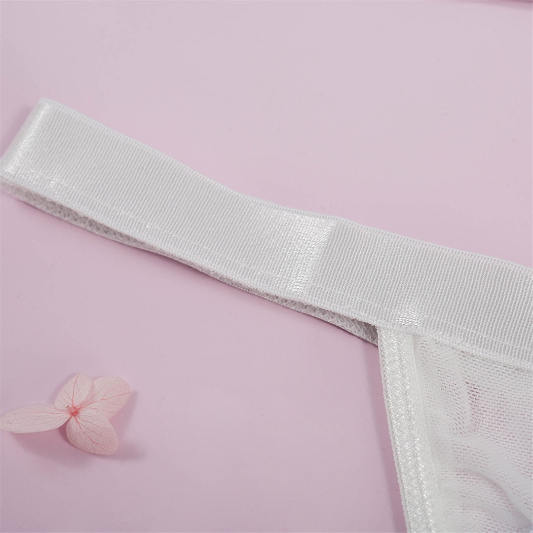 2 Piece Underwear Set Embroidery Lingerie Lace See Through Bra Set Transparent Mesh Lingerie Sexy Bra Set The Clothing Company Sydney