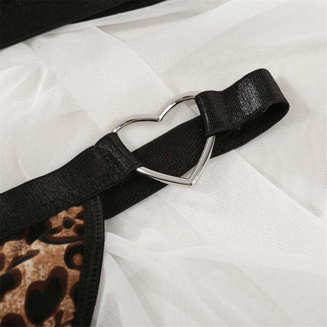 2 Piece Women's Thong Sexy Underwear Set Bra Brassiere Panties Bra Sets Sexy Snake Skin Leopard Lingerie Set The Clothing Company Sydney