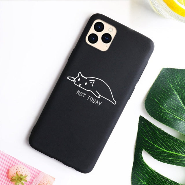 Cute Cat Case For IPhone SE 2020 Case Phone Bumper For Iphone 12 11 Pro max Mini 7 8 XR XS Max X 6 6s Plus 5 SE 5s Covers The Clothing Company Sydney