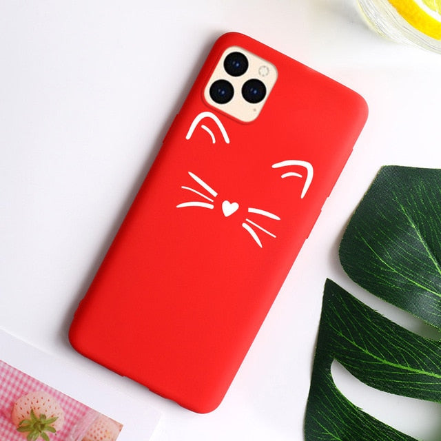 Cute Cat Case For IPhone SE 2020 Case Phone Bumper For Iphone 12 11 Pro max Mini 7 8 XR XS Max X 6 6s Plus 5 SE 5s Covers The Clothing Company Sydney