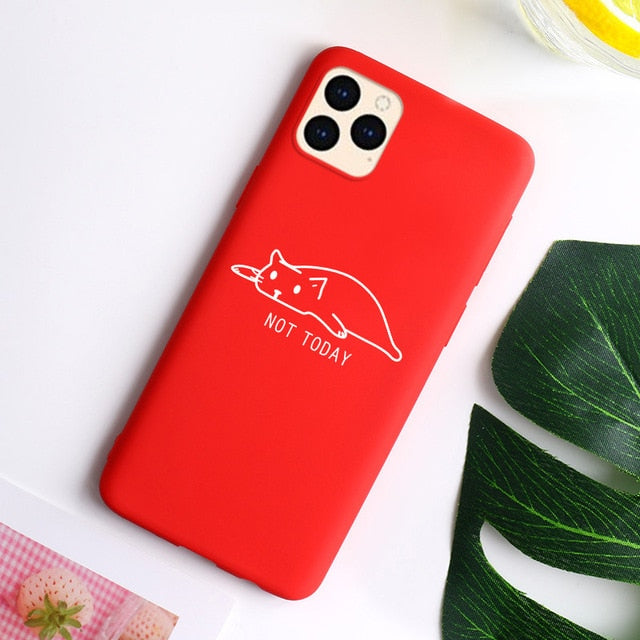 Cute Cat Case For IPhone SE 2020 Case Phone Bumper For Iphone 12 11 Pro max Mini 7 8 XR XS Max X 6 6s Plus 5 SE 5s Covers The Clothing Company Sydney