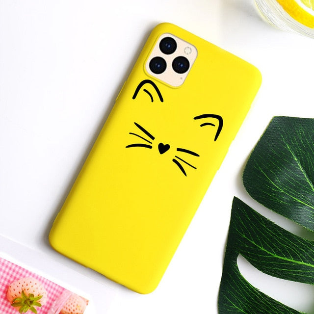 Cute Cat Case For IPhone SE 2020 Case Phone Bumper For Iphone 12 11 Pro max Mini 7 8 XR XS Max X 6 6s Plus 5 SE 5s Covers The Clothing Company Sydney