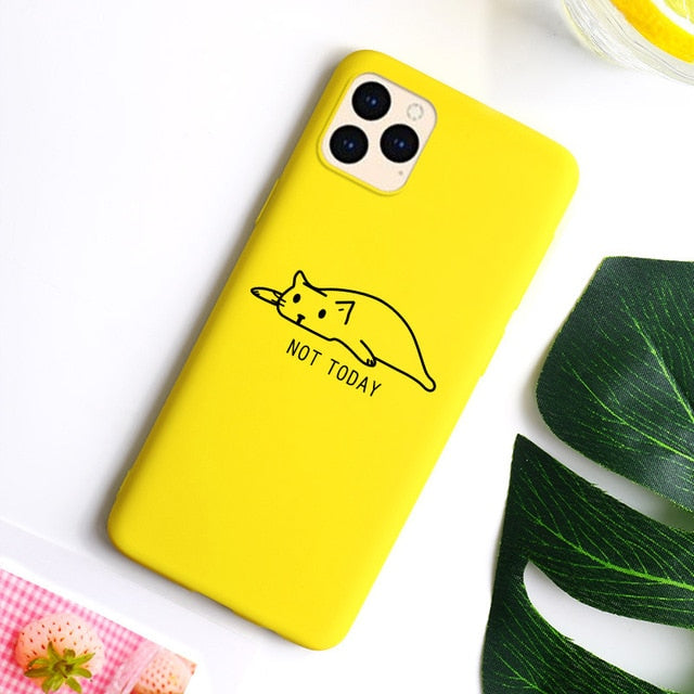 Cute Cat Case For IPhone SE 2020 Case Phone Bumper For Iphone 12 11 Pro max Mini 7 8 XR XS Max X 6 6s Plus 5 SE 5s Covers The Clothing Company Sydney