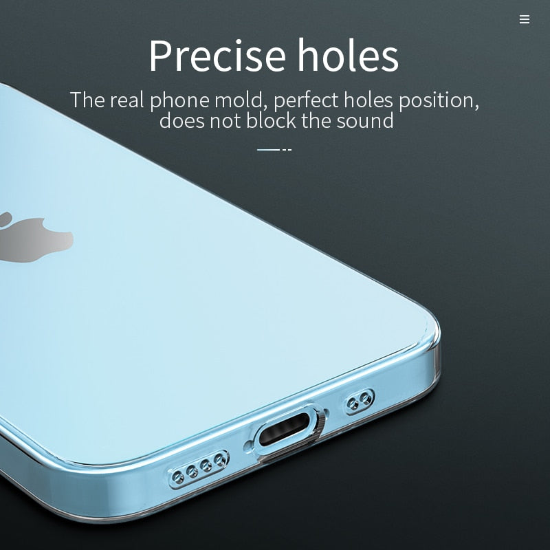 Original Clear Soft TPU Case for iPhone 12 12 Pro Max 12 mini Transparent Protective Cover Ultra thin Protection Case The Clothing Company Sydney
