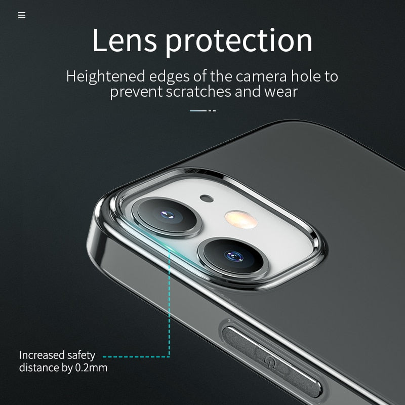 Original Clear Soft TPU Case for iPhone 12 12 Pro Max 12 mini Transparent Protective Cover Ultra thin Protection Case The Clothing Company Sydney