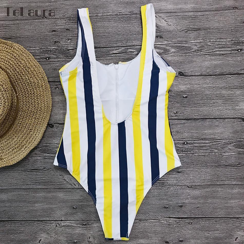 Printed One Piece Swimwear Swimsuit Sexy Monokini Padded Swim Suit Retro Bodysuit Bathing Suit High Cut Beach Wear The Clothing Company Sydney