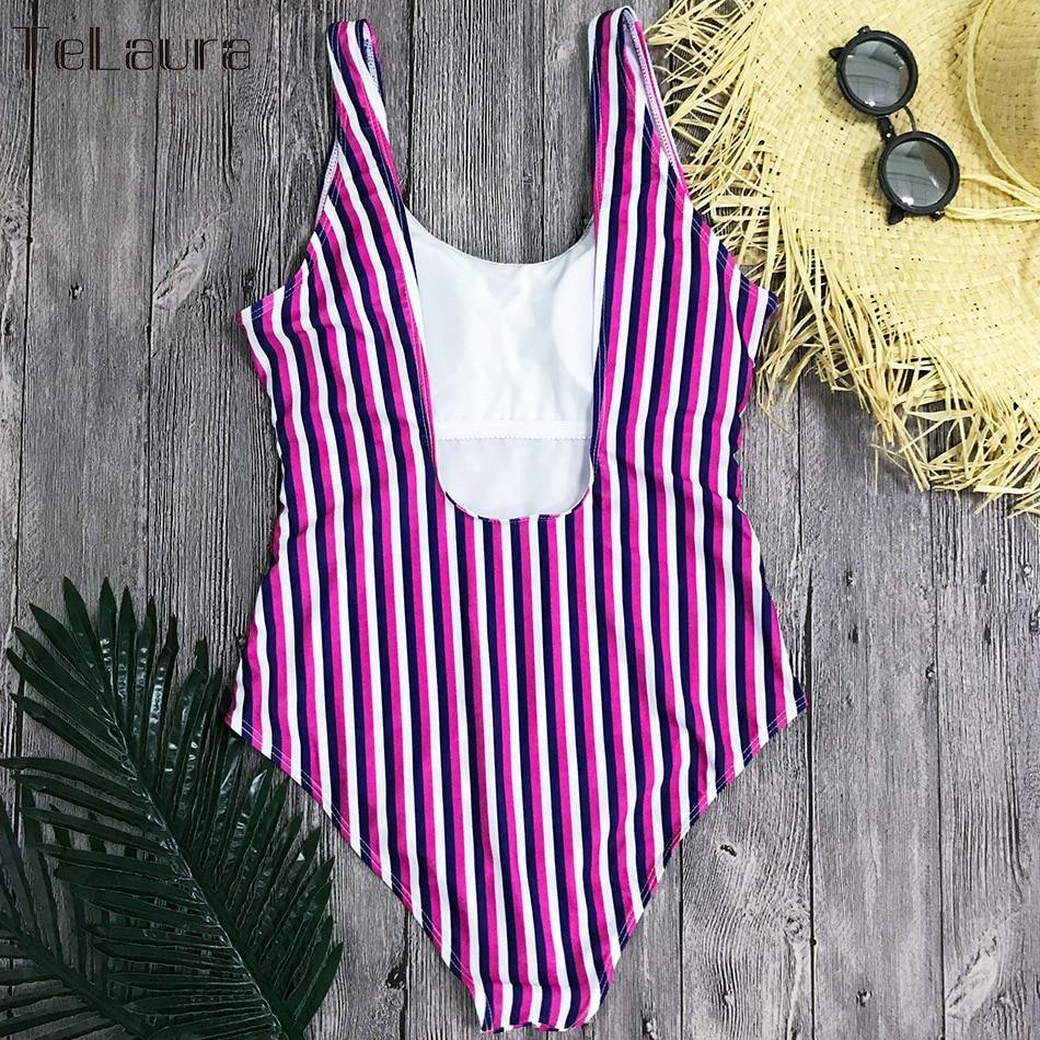 Printed One Piece Swimwear Swimsuit Sexy Monokini Padded Swim Suit Retro Bodysuit Bathing Suit High Cut Beach Wear The Clothing Company Sydney