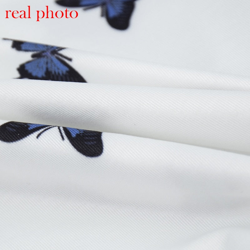 Butterfly Print V-Neck Backless Mini Club Party Skinny Short Dresses Bodycon Dress The Clothing Company Sydney