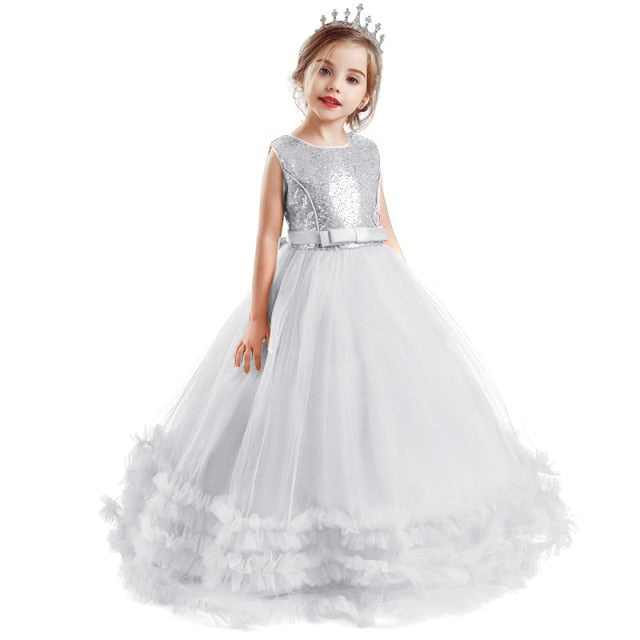 Girls Princess Wedding Party Dresses Sequin Vestido Children Dress For Teenage Girls Dresses The Clothing Company Sydney