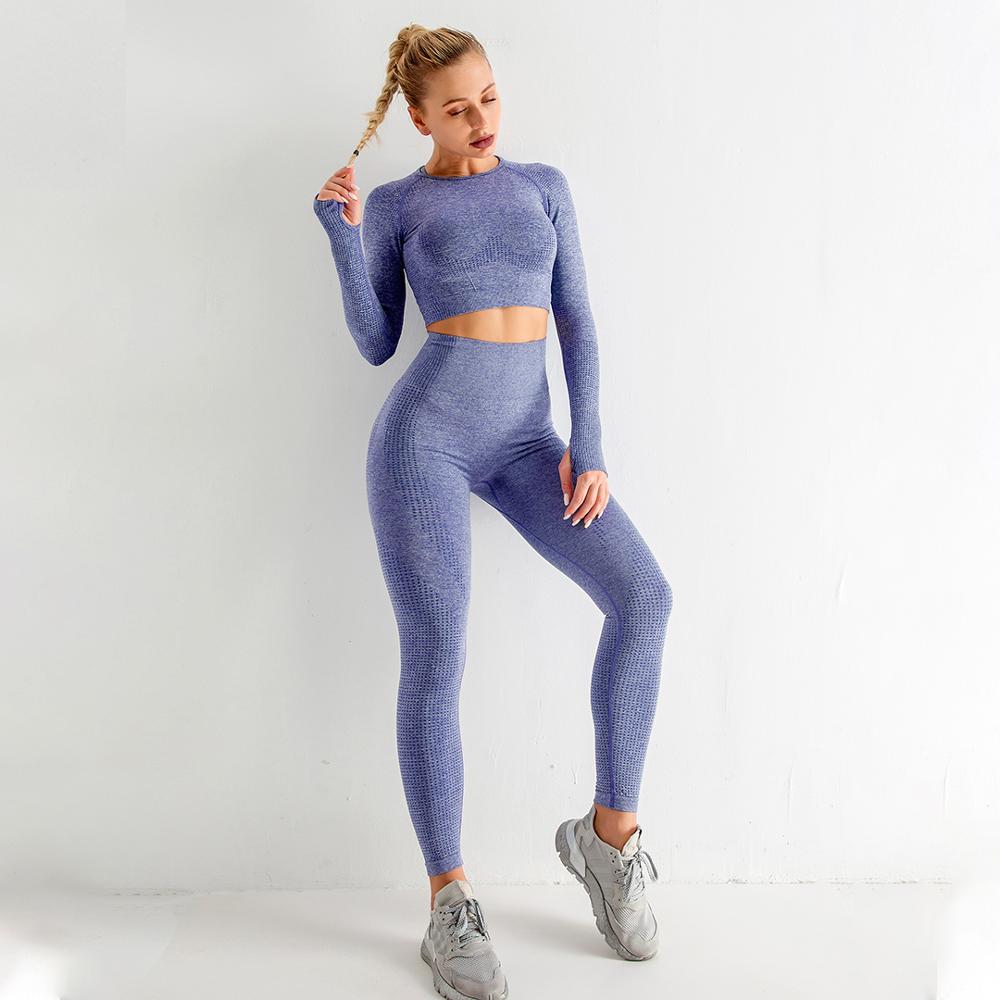 5 Piece Fitness Yoga Pants Leggings Gym Clothing Women's Sportswear Sports Set Top Tights Sport Bra Set The Clothing Company Sydney