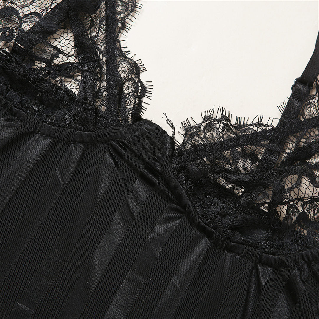 Sleeveless Sheath One-Step Hips Above Knee Fashion Lady Club Sexy See Through Lace Mini Dress The Clothing Company Sydney