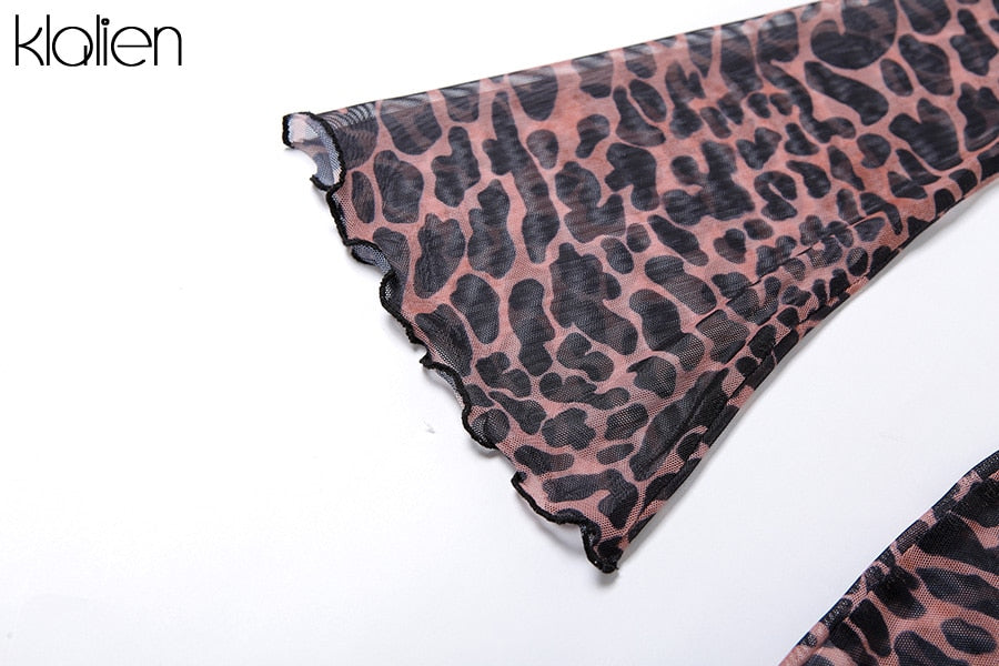 Autumn Fashion Sexy Hollow Out Backless Leopard Print Casual Street Party Vacation Beach Bodycon Dress The Clothing Company Sydney