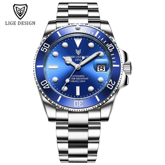 Mens Automatic Mechanical Tourbillon Clock Fashion Sport Diving Watch 100ATM Waterproof Luminous Watches The Clothing Company Sydney