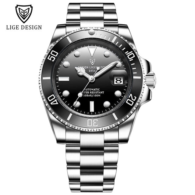 Mens Automatic Mechanical Tourbillon Clock Fashion Sport Diving Watch 100ATM Waterproof Luminous Watches The Clothing Company Sydney