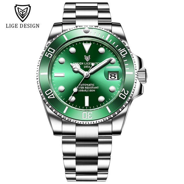 Mens Automatic Mechanical Tourbillon Clock Fashion Sport Diving Watch 100ATM Waterproof Luminous Watches The Clothing Company Sydney