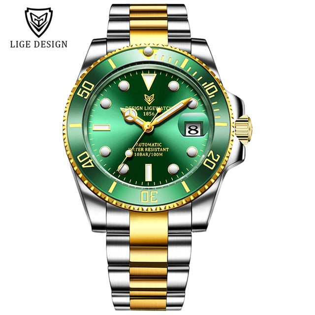 Mens Automatic Mechanical Tourbillon Clock Fashion Sport Diving Watch 100ATM Waterproof Luminous Watches The Clothing Company Sydney