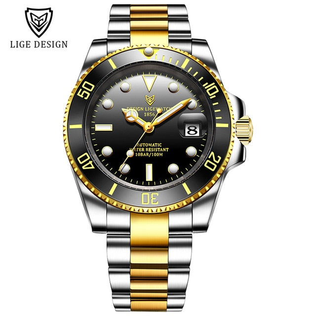 Mens Automatic Mechanical Tourbillon Clock Fashion Sport Diving Watch 100ATM Waterproof Luminous Watches The Clothing Company Sydney
