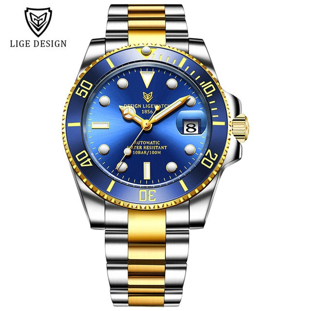 Mens Automatic Mechanical Tourbillon Clock Fashion Sport Diving Watch 100ATM Waterproof Luminous Watches The Clothing Company Sydney
