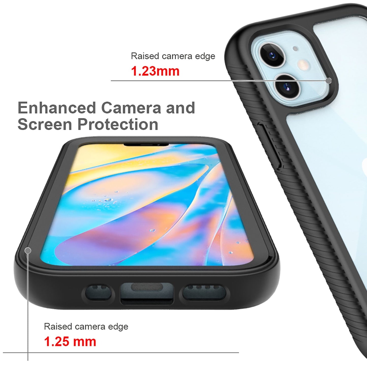Shockproof Phone Case for iPhone 12 Mini SE 2020 11 Pro Max XR X 6 7 8 Plus Clear Back Cover Double Layer Rugged Case The Clothing Company Sydney