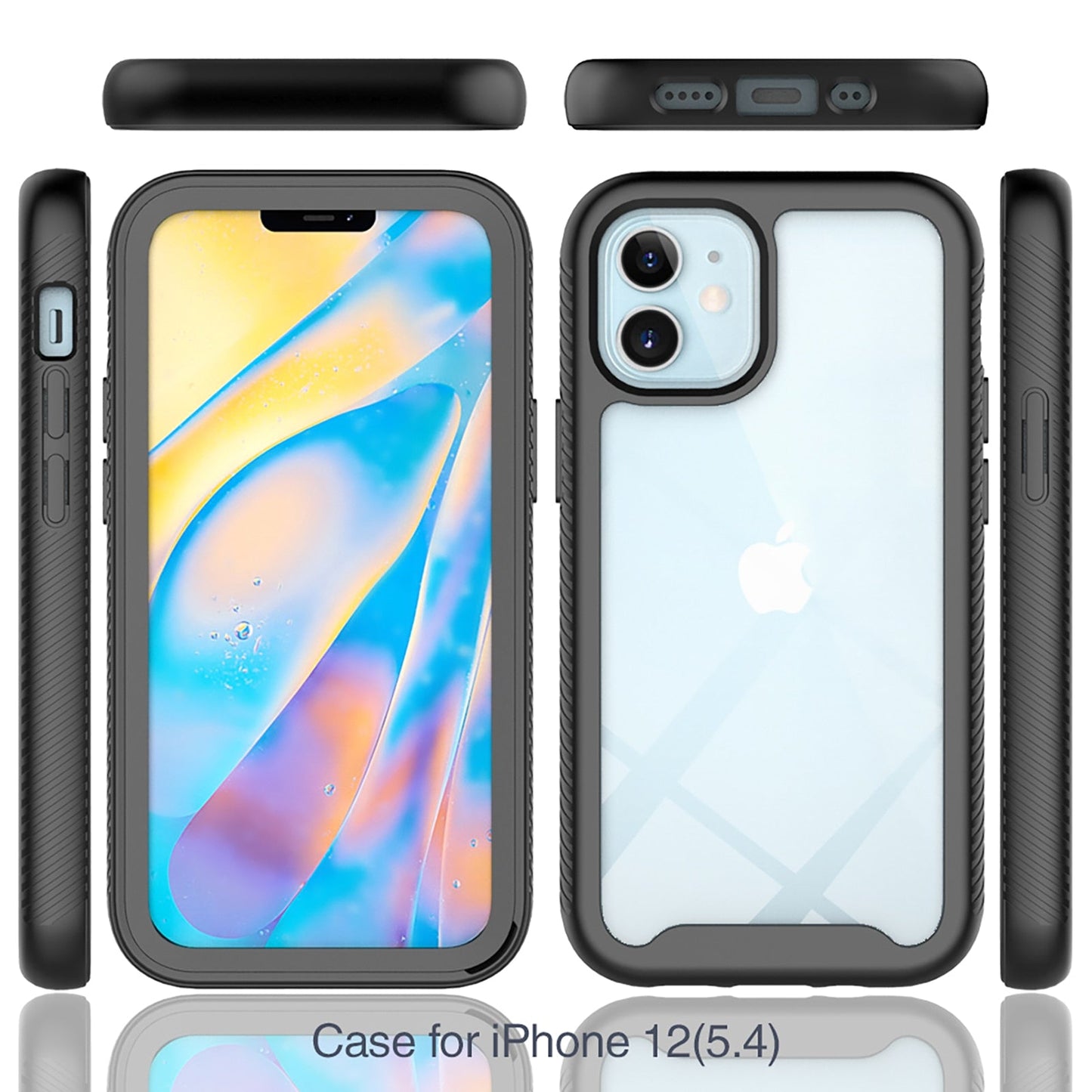 Shockproof Phone Case for iPhone 12 Mini SE 2020 11 Pro Max XR X 6 7 8 Plus Clear Back Cover Double Layer Rugged Case The Clothing Company Sydney