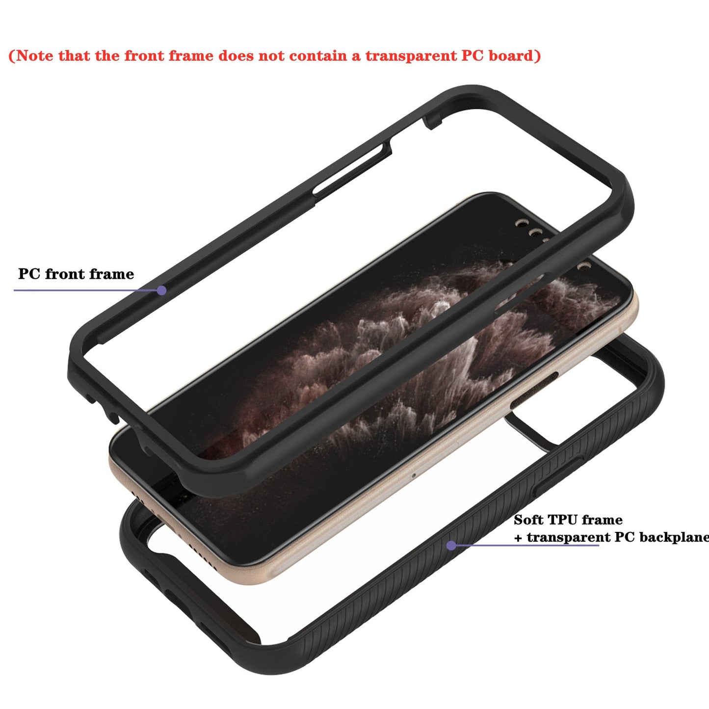 Shockproof Phone Case for iPhone 12 Mini SE 2020 11 Pro Max XR X 6 7 8 Plus Clear Back Cover Double Layer Rugged Case The Clothing Company Sydney