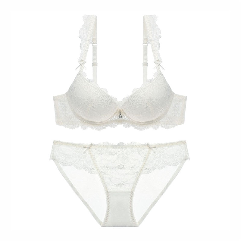 2 Piece Lace Bra Set Gather Adjustable Underwear Sets For Women A B C Cup The Clothing Company Sydney