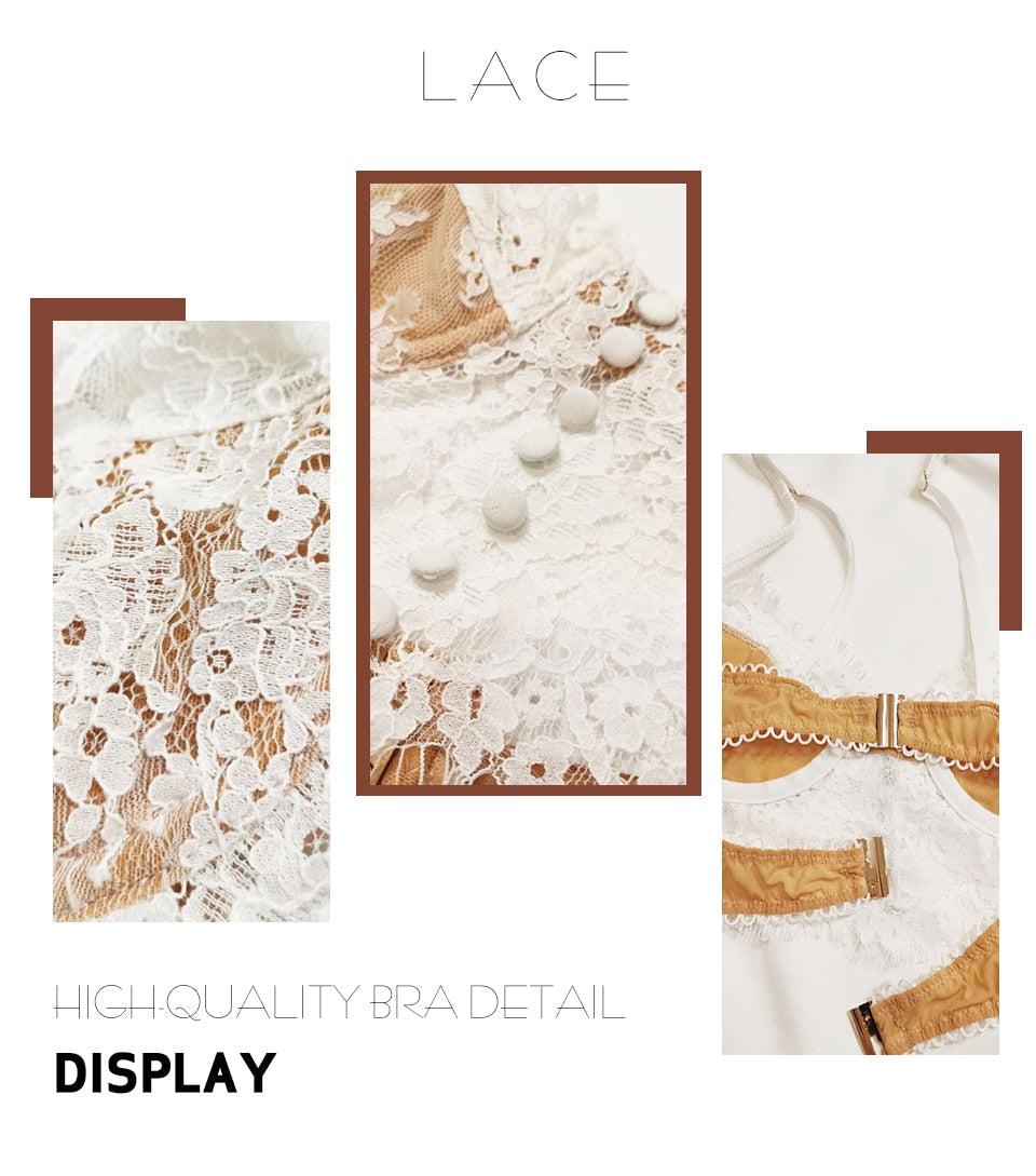 2 Piece Underwear Set Eyelash lace Brassiere Lingerie Set Lace Bralette Bra and Thong G String Panties Set The Clothing Company Sydney