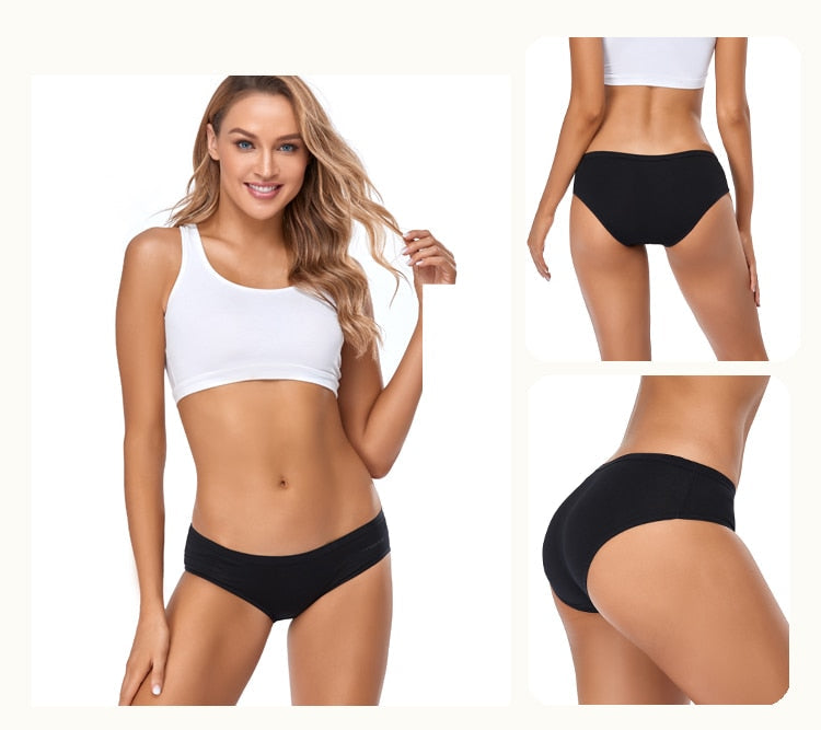 6 Pack Women's Cotton Mix Panties Low-Rise Comfortable Underwear Solid Color Breathable Briefs Seamless Intimates The Clothing Company Sydney