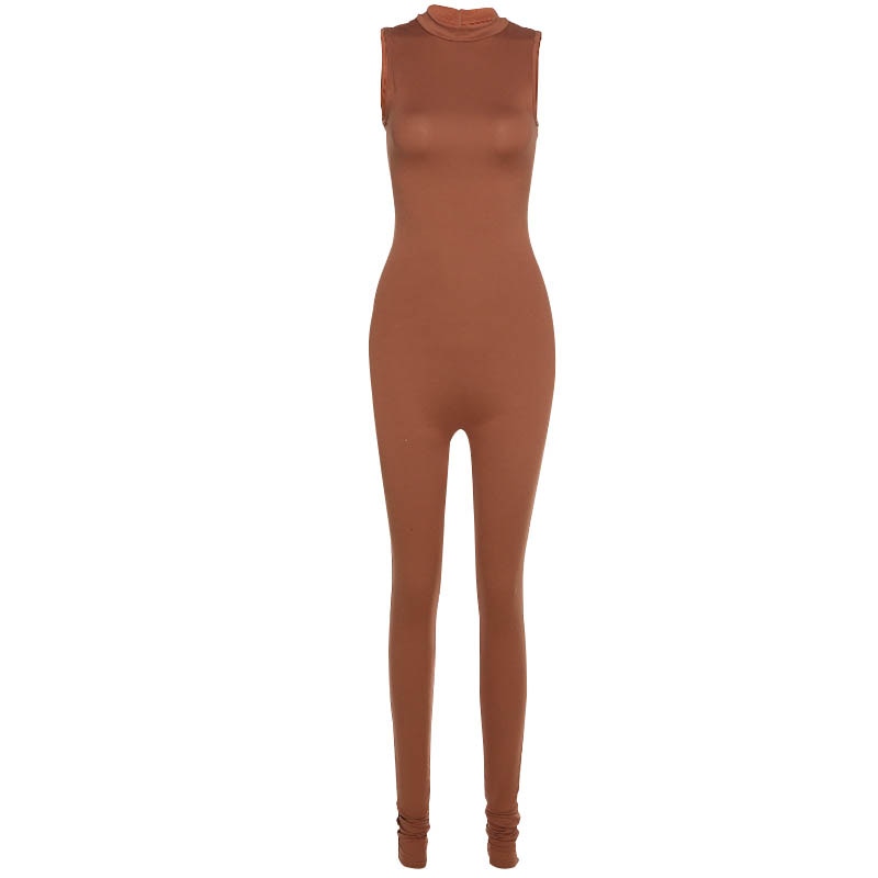 Autumn Winter Jumpsuit Streetwear Long Sleeve Bodycon Solid Sport Fitness Overalls The Clothing Company Sydney