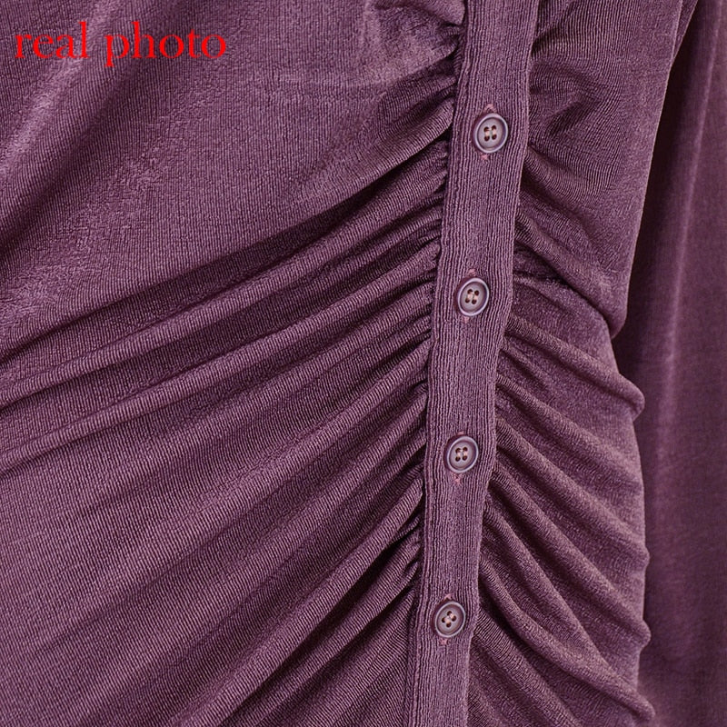 Turn-Down Collar Green Shirt Club Party Long Sleeve Button Mini Dress Spring Streetwear The Clothing Company Sydney