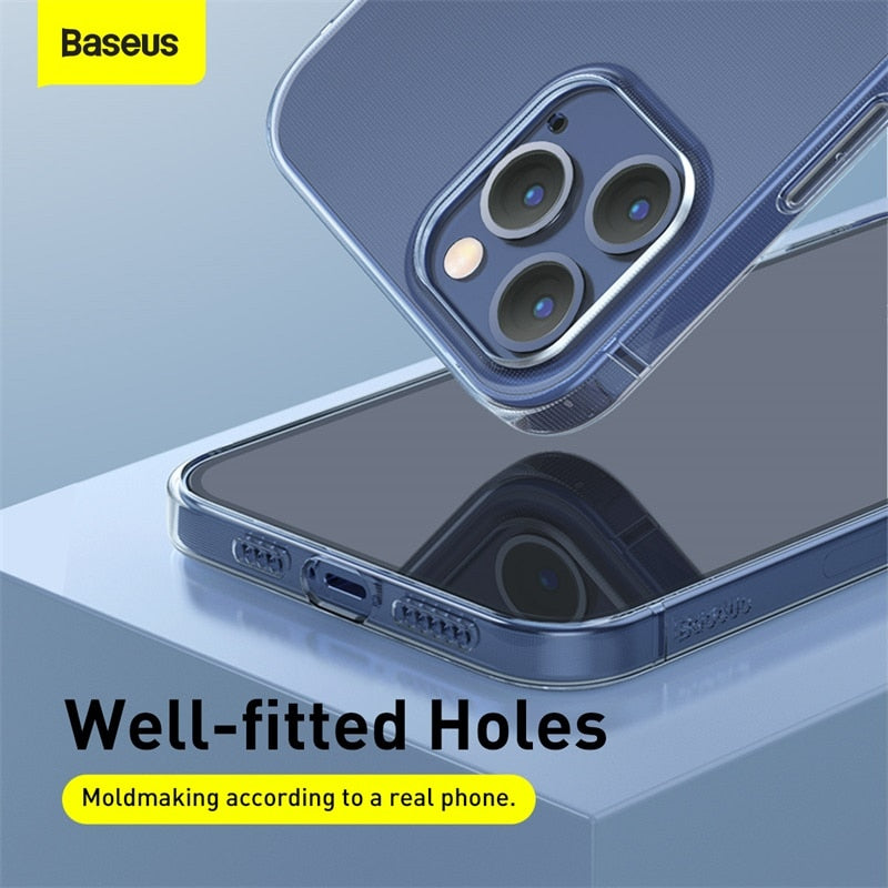 Baseus Phone Case For iPhone 12 mini Cover Clear Soft TPU Transparent Case For iPhone 11 Pro Xs Max X XR Case The Clothing Company Sydney