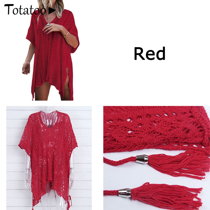 Backless Knitted Summer Long Sleeve Open Back See Through Beach Cover Mini Dress Clubwear The Clothing Company Sydney