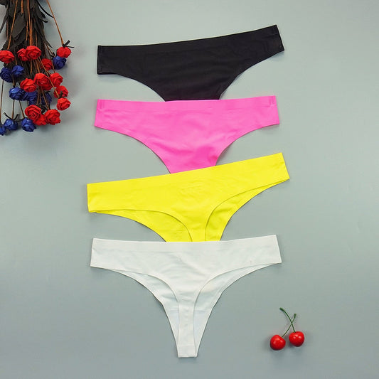 3 pack Seamless Thongs Underwear Panties Ice Silk Sports Intimate Panty G String Underpants The Clothing Company Sydney