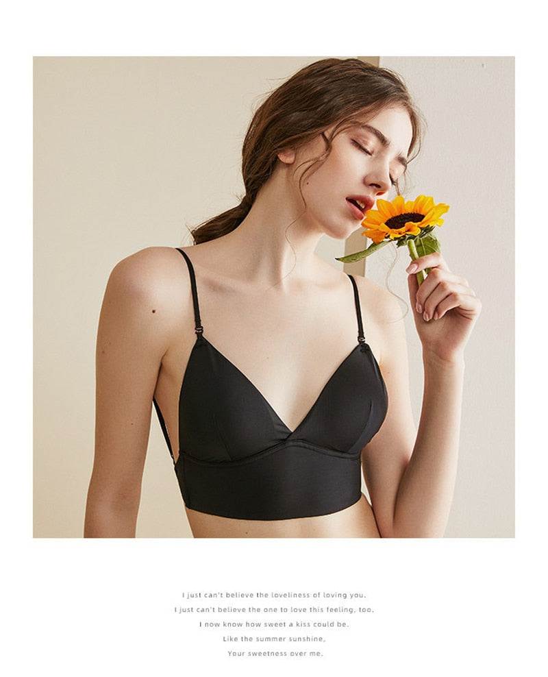 3 Style Back U-Shape Backless Lingerie Underwear Wireless Gather Push Up Seamless Bralette Bra The Clothing Company Sydney