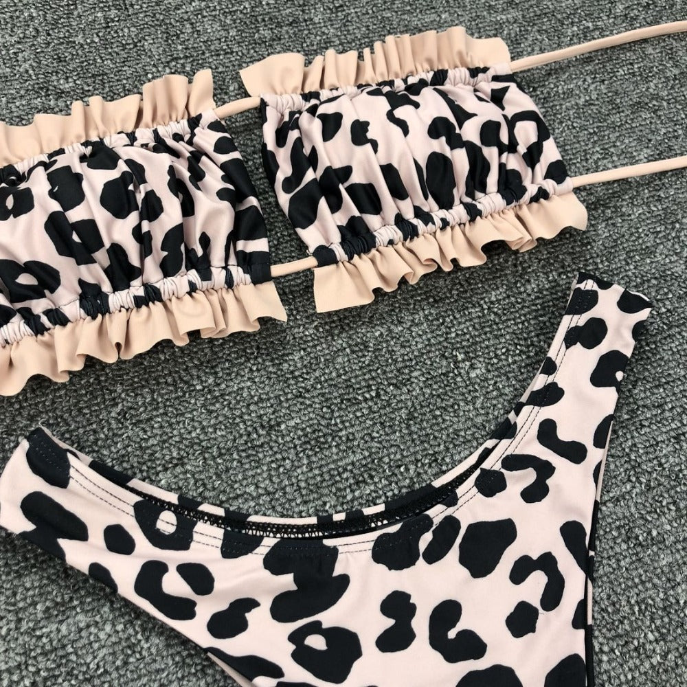 2 Piece Bandeau Top Swimsuit Swimwear Push Up Swimming Bathing Suit Beachwear Micro Bikini Set The Clothing Company Sydney