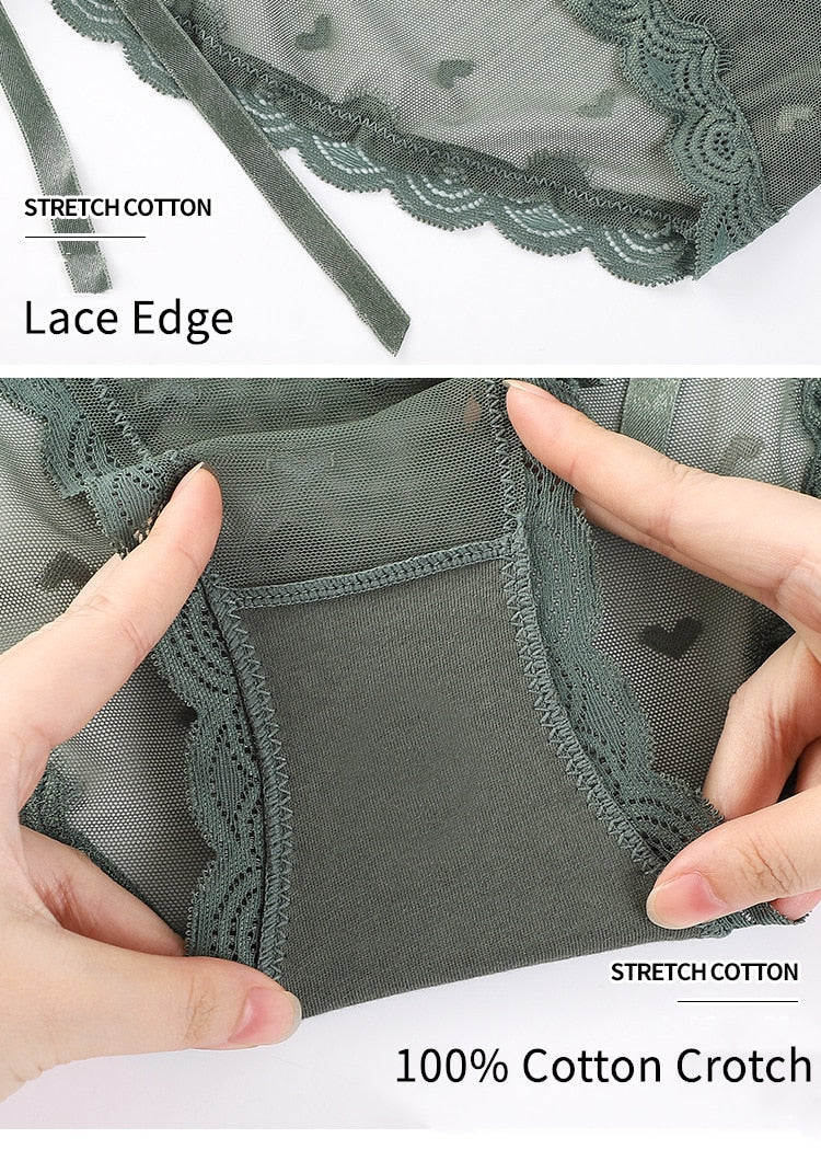 Underwear Panties Sensual Lingerie Lace Thongs Low-Waist Translucent G-Strings Bandage Briefs The Clothing Company Sydney
