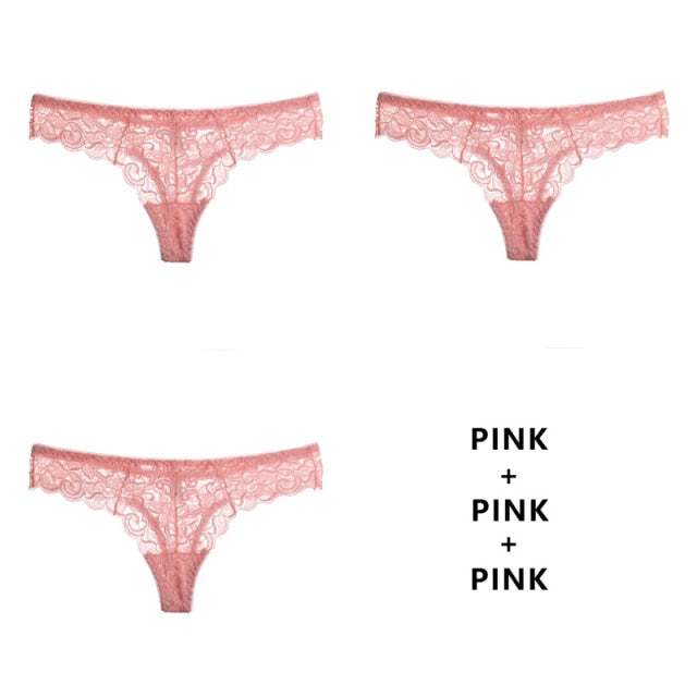 3 Pack Panties G String Thong Low-Waist Underwear Soft Breathable T-Back Transparent Knickers The Clothing Company Sydney