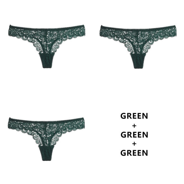 3 Pack Panties G String Thong Low-Waist Underwear Soft Breathable T-Back Transparent Knickers The Clothing Company Sydney
