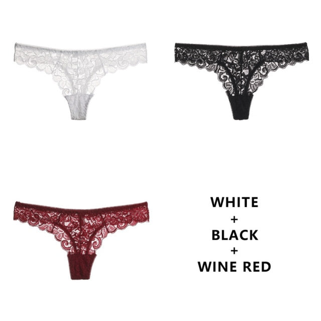 3 Pack Panties G String Thong Low-Waist Underwear Soft Breathable T-Back Transparent Knickers The Clothing Company Sydney