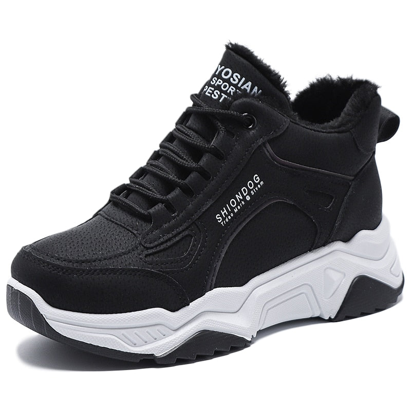 Ladies Winter Trekking Sneakers Warm Shoes Plush Hiking Boots Non-slip Outdoor Walking Climbing Snow Ankle Boots The Clothing Company Sydney