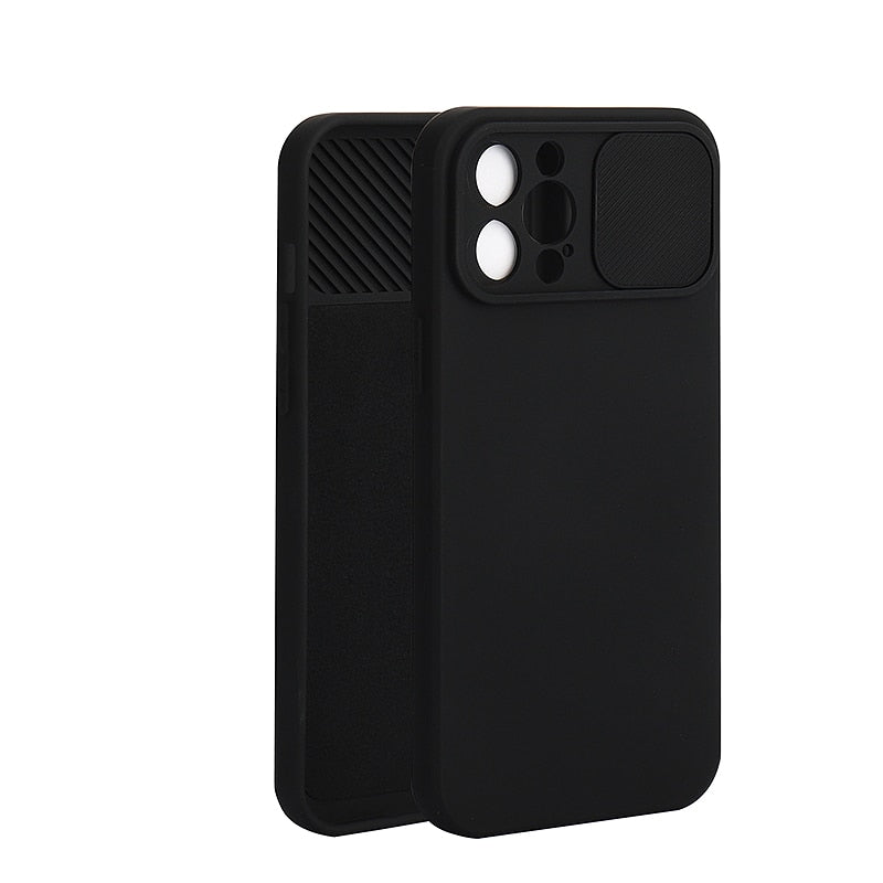 Camera Lens Protection Liquid Silicone Case on For iPhone 11 12 Pro Max 8 7 6 6s Plus Xr Xs Max X 13 12 Lens push and Pull Cover The Clothing Company Sydney