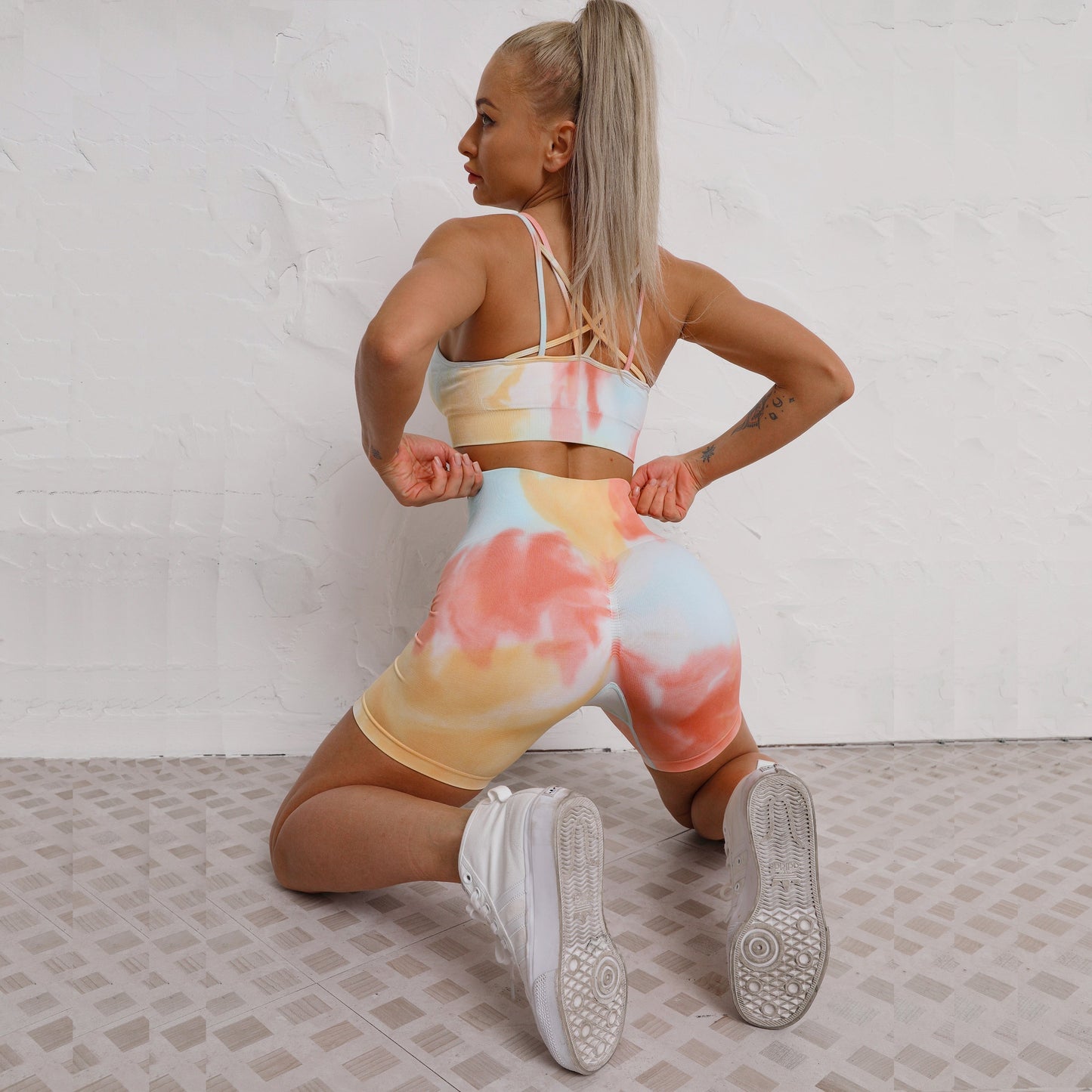 2 Piece Dye Seamless yoga set Women gym fitness clothing sportswear sports bra high waist gym leggings sports suits yoga suits The Clothing Company Sydney