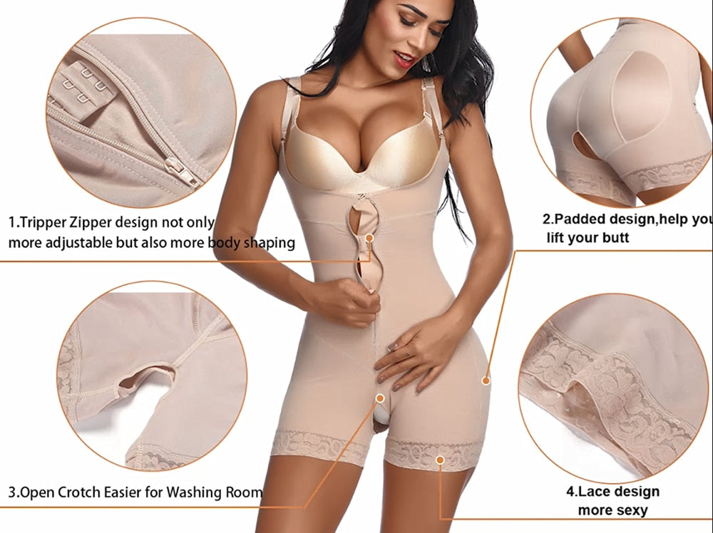 Open Bust Bodysuit Waist Corset Body Shaper Strap Underwear Girdles The Clothing Company Sydney