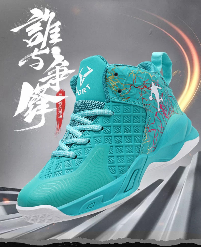 Boys Girls Basketball Shoes Soft Non-slip Kids Sneakers Thick Sole Sport Shoes Outdoor Trainers The Clothing Company Sydney