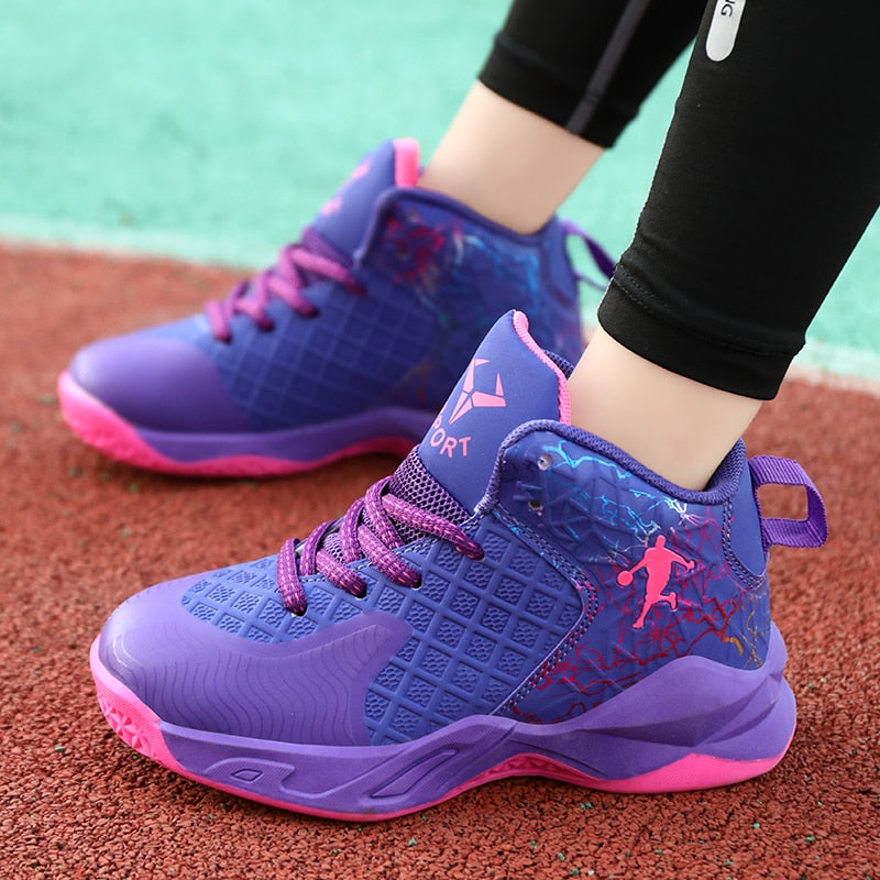 Boys Girls Basketball Shoes Soft Non-slip Kids Sneakers Thick Sole Sport Shoes Outdoor Trainers The Clothing Company Sydney