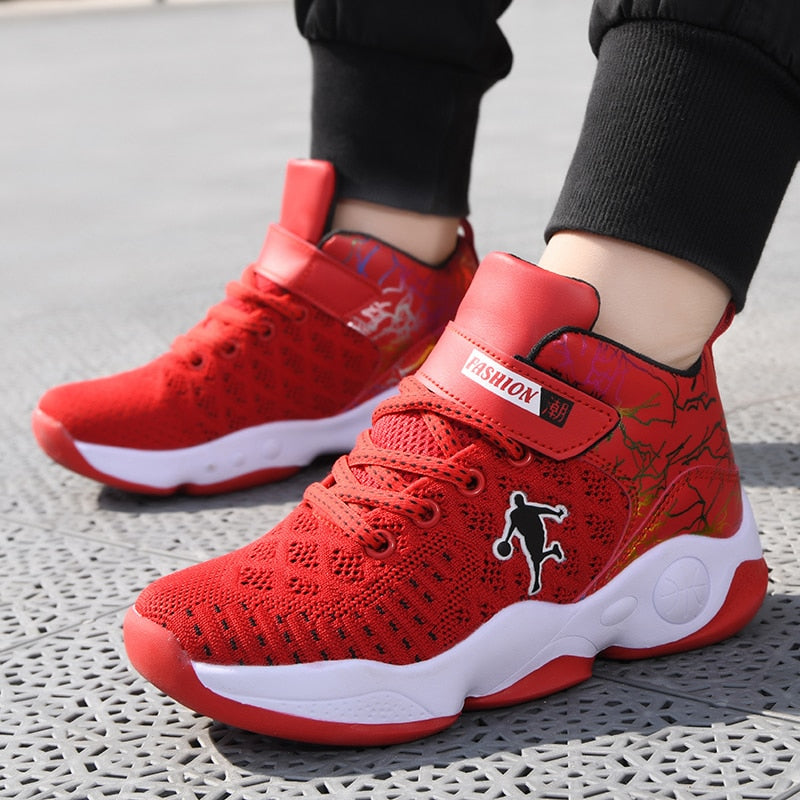 Boys Girls Basketball Shoes Soft Non-slip Kids Sneakers Thick Sole Sport Shoes Outdoor Trainers The Clothing Company Sydney